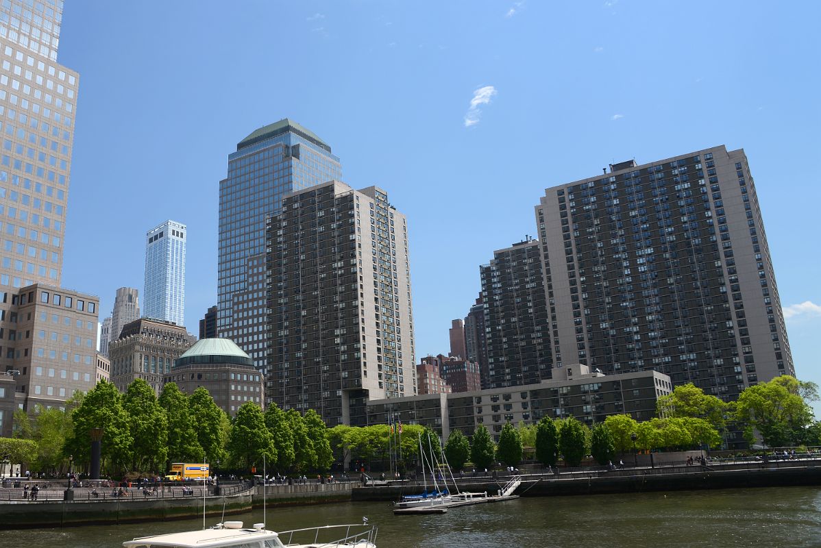 24-11 Gateway Plaza With W Residences Beyond From North Cove Marina In New York Financial District